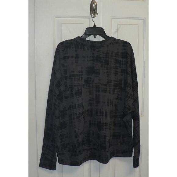 Zella Women's Carey Crey High/Low Sweatshirt in Gray Abstract Large MSRP $59 - Picture 5 of 6